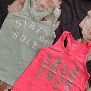 Pink and Mint Tank tops Size Small and Medium
